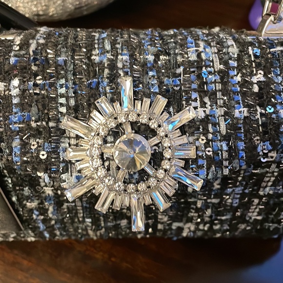 Authentic DUNE London embellished tweed  purse - Picture 3 of 6